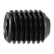 MIDWEST FASTENER 1/4"-28 x 5/16" Black Oxide Steel Fine Thread Socket Set Screws 24 24PK 32986